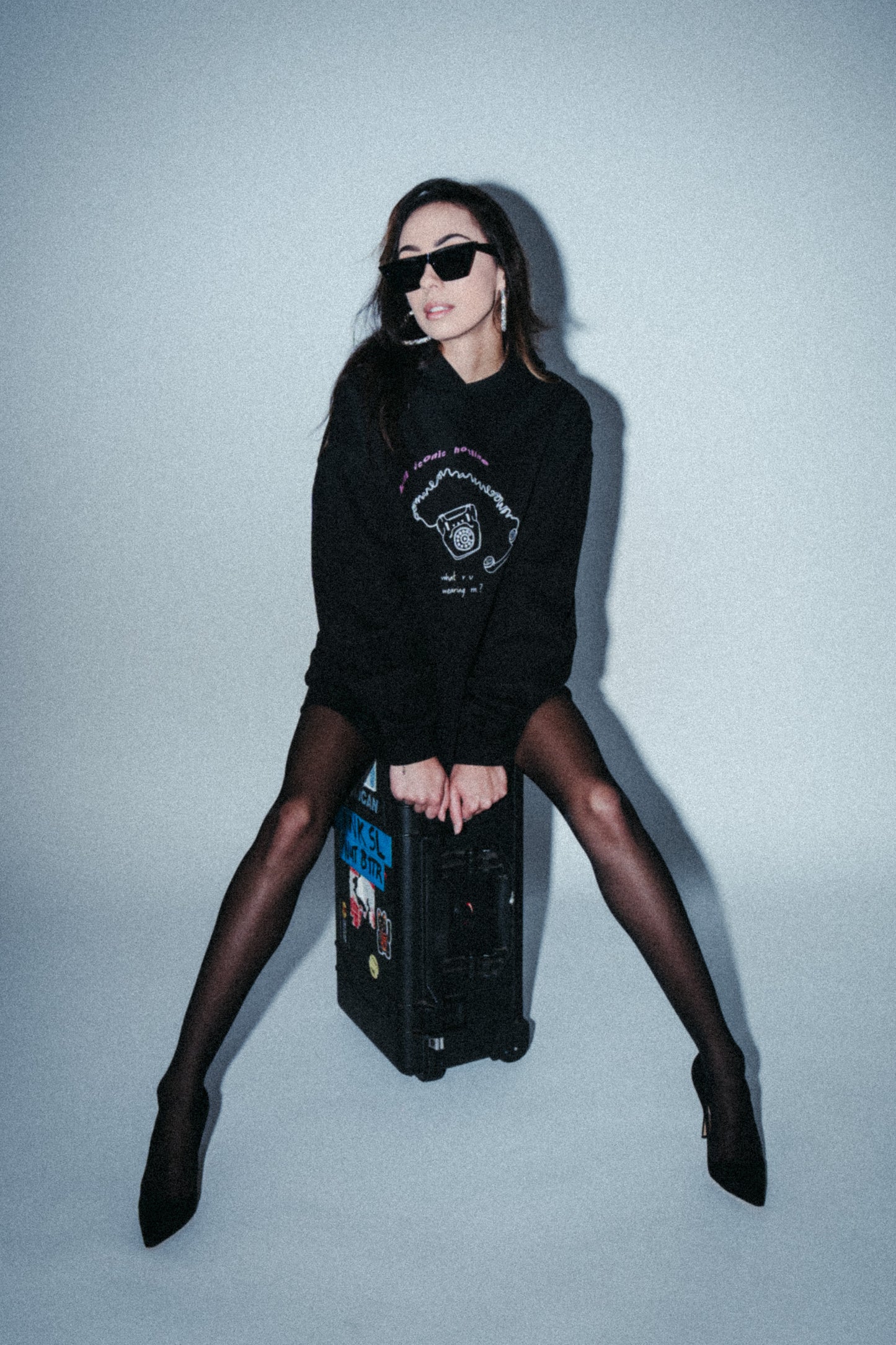 hotline hoodie - black