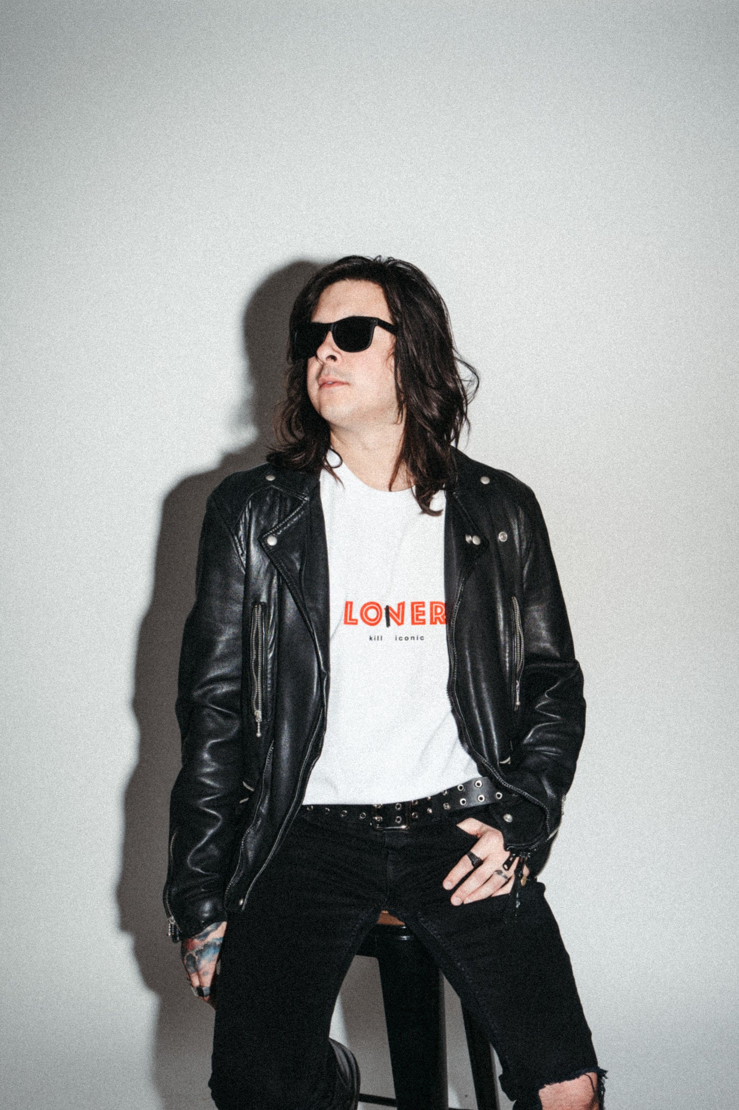 lover/loner t-shirt - white