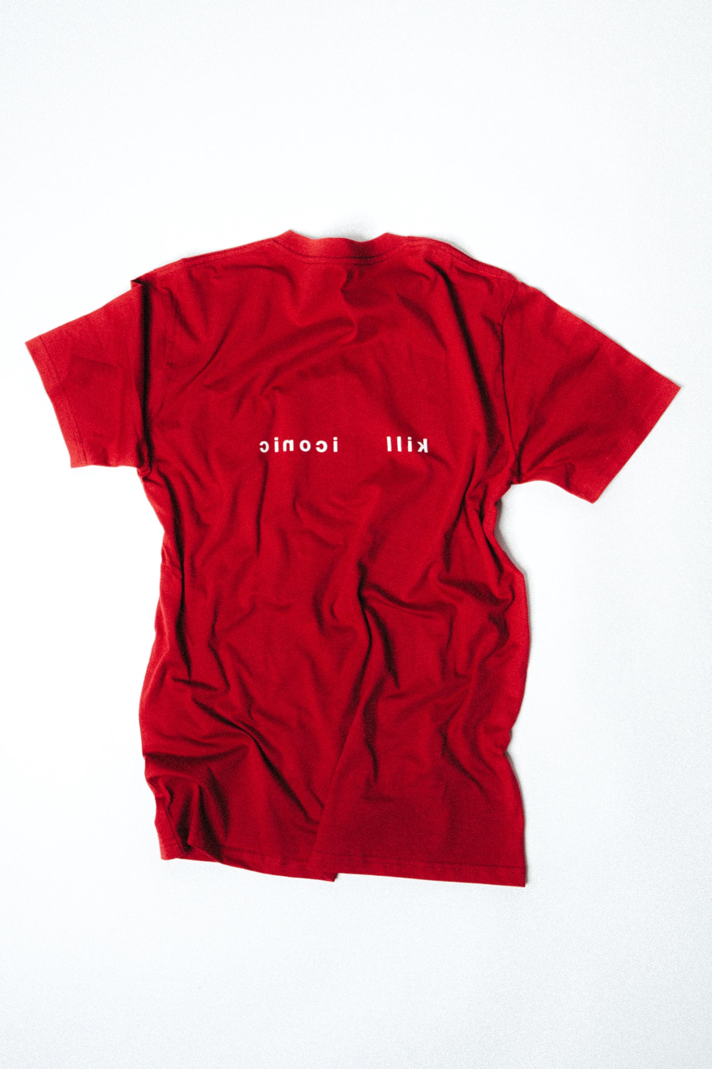 never be this young t-shirt - dark red