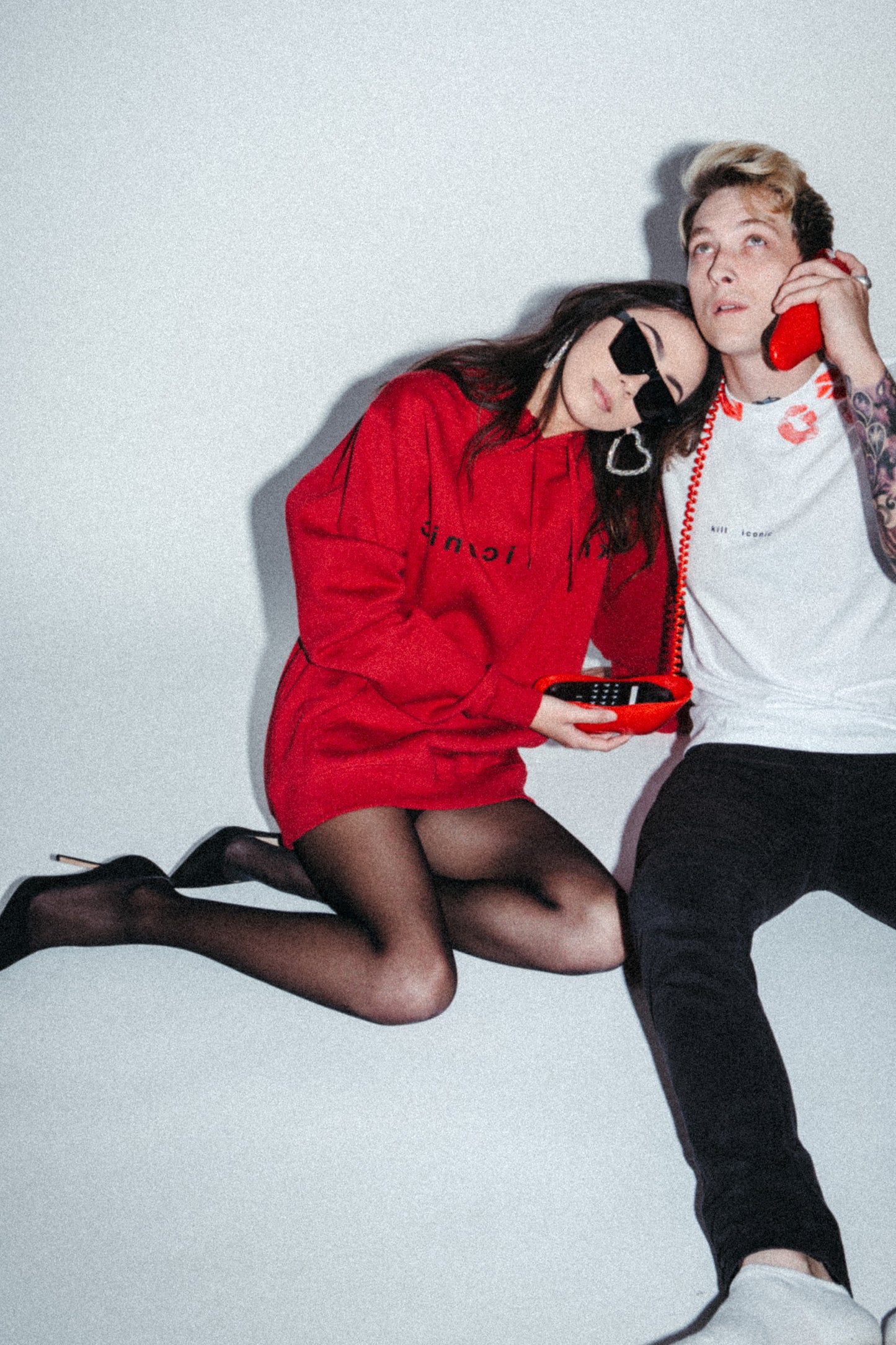 selfie hoodie - dark red