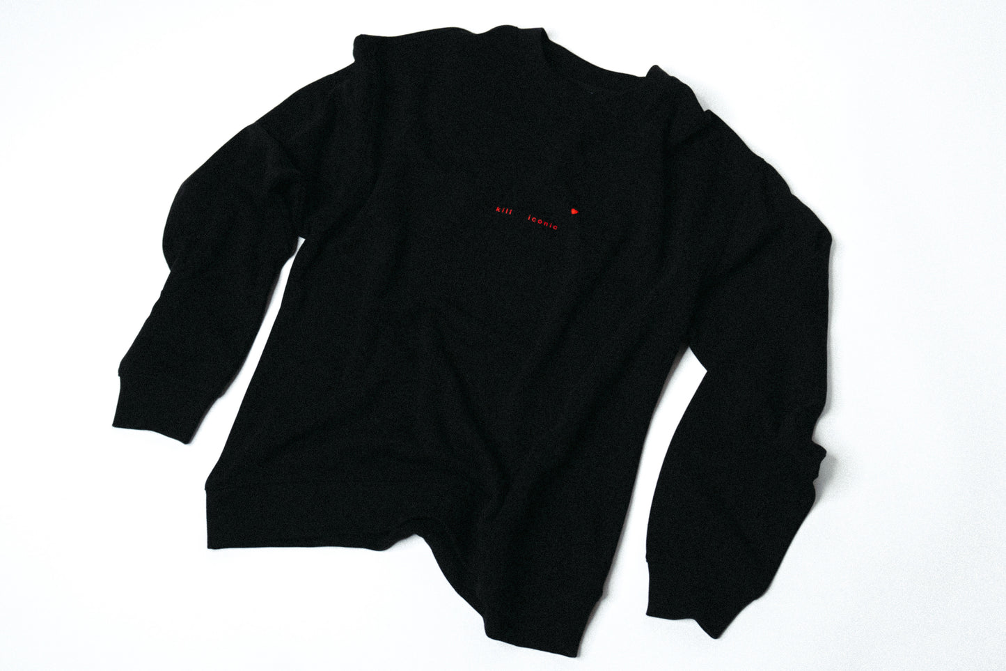 snake crewneck - black