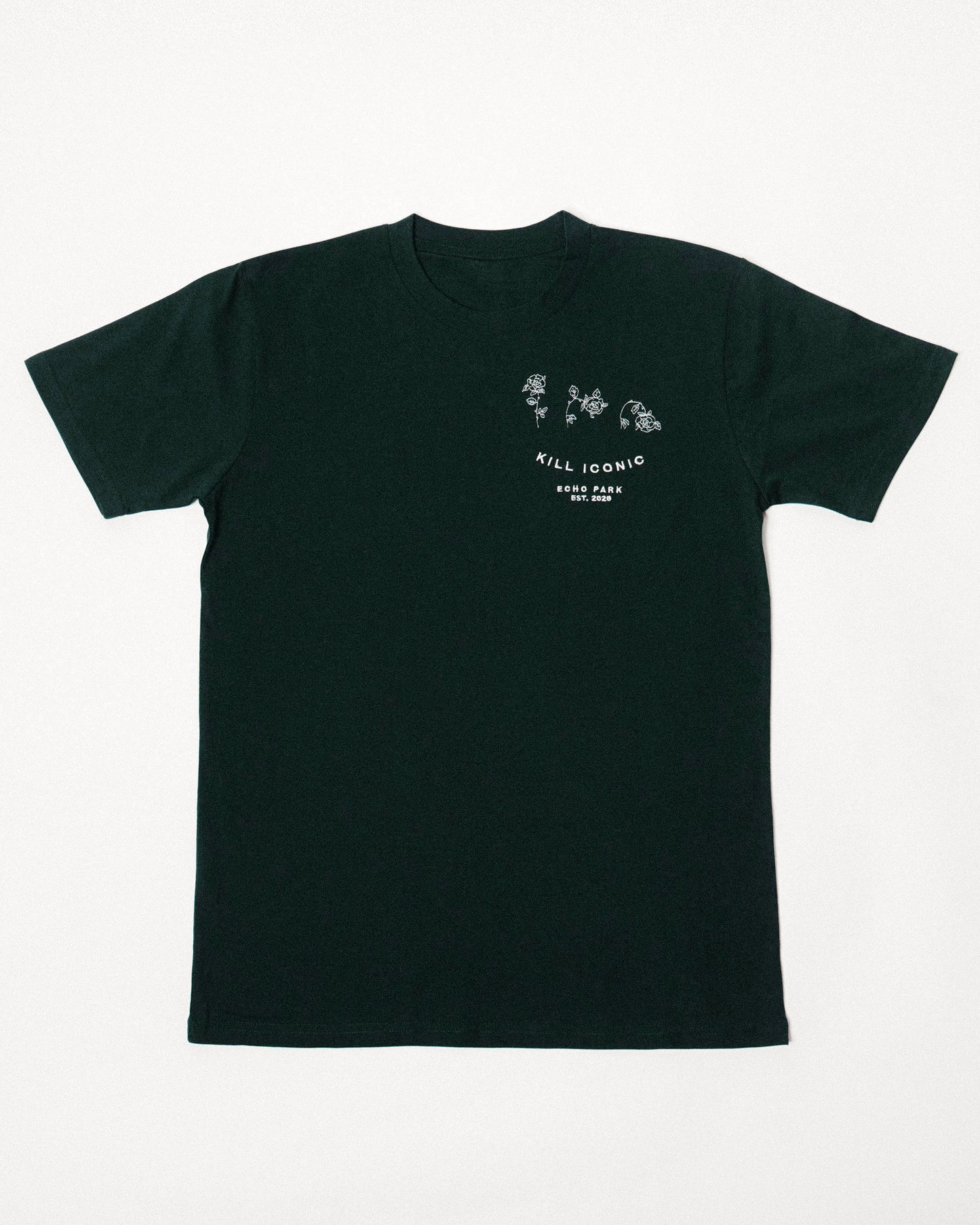 rose tee - pine green