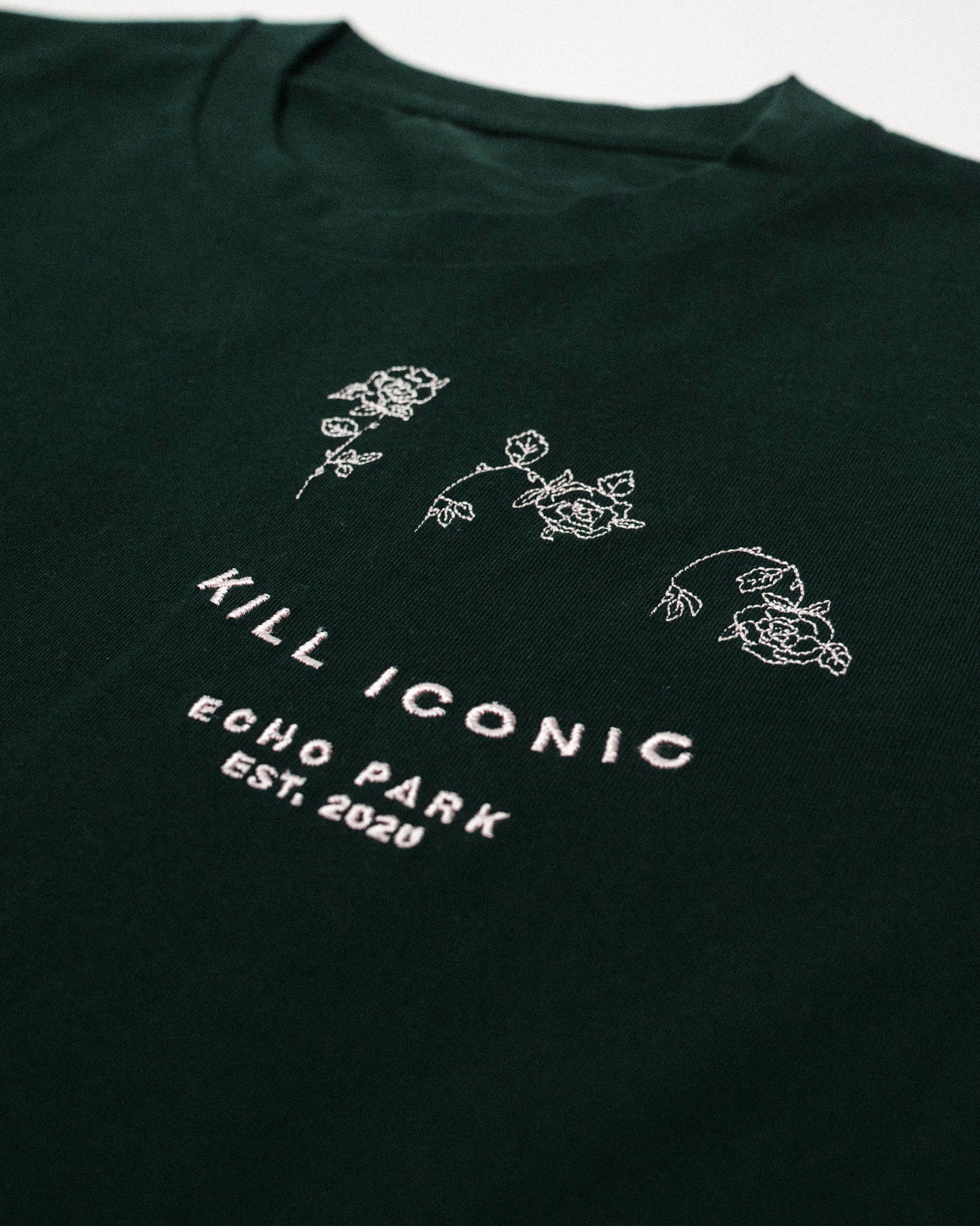 rose tee - pine green