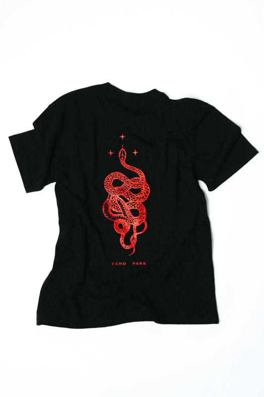 snake t-shirt - black