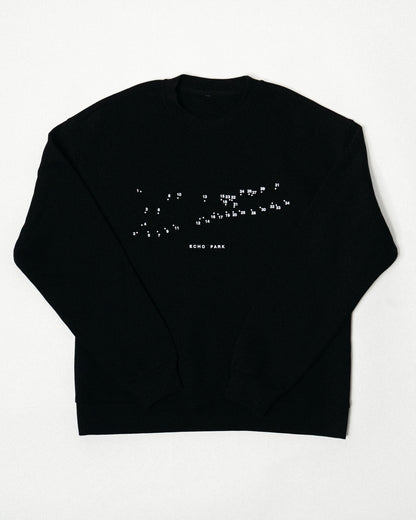 connect the dots sweatshirt - black