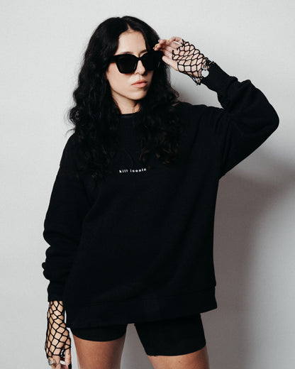 dragonfly sweatshirt - black