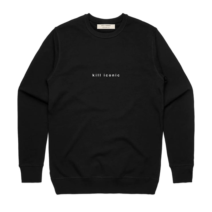 kill iconic echo park black premium crewneck