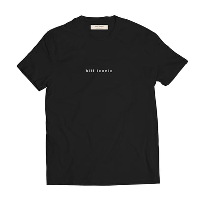 kill iconic echo park black logo tshirt