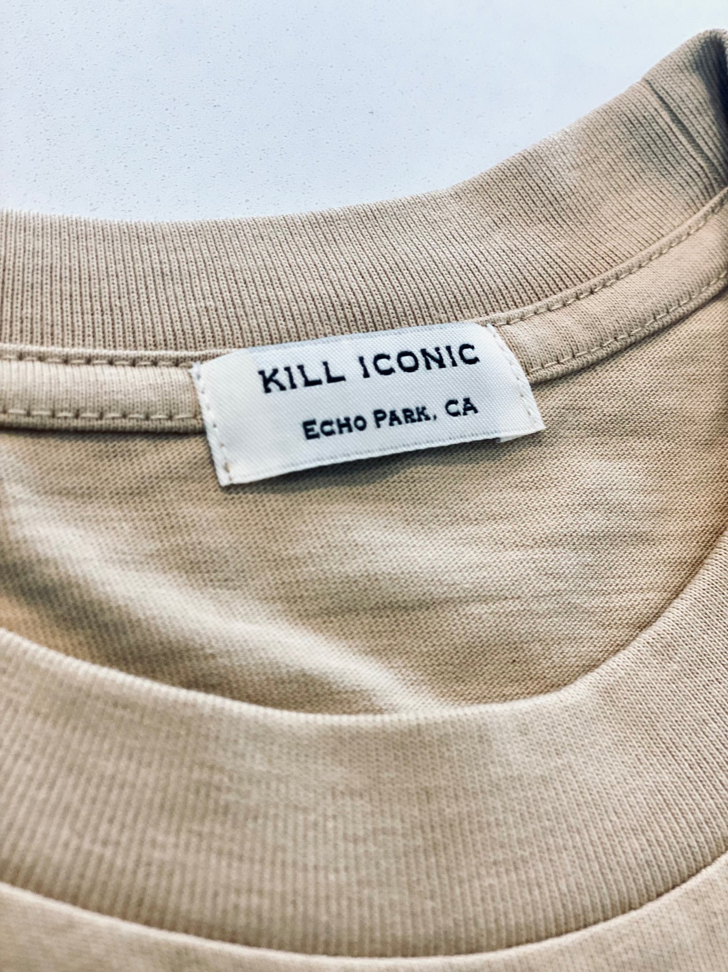 kill iconic echo park nothing matters tan t shirt