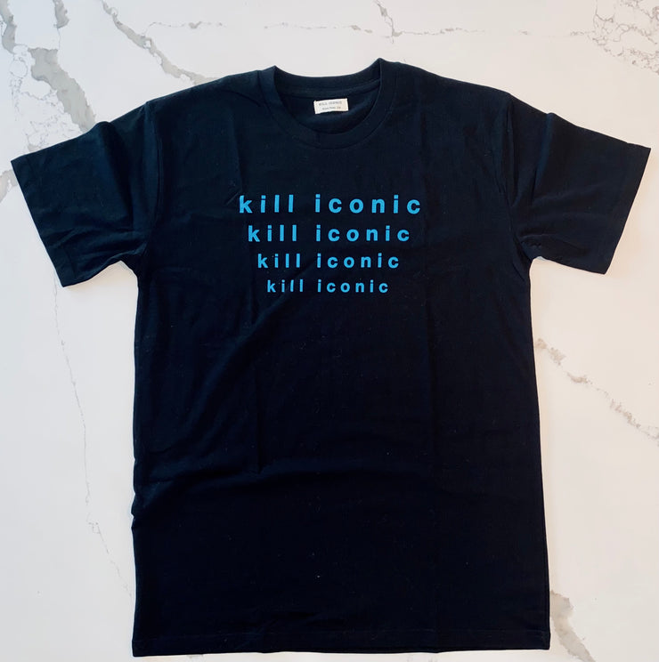 kill iconic echo park black multiple logo t shirt